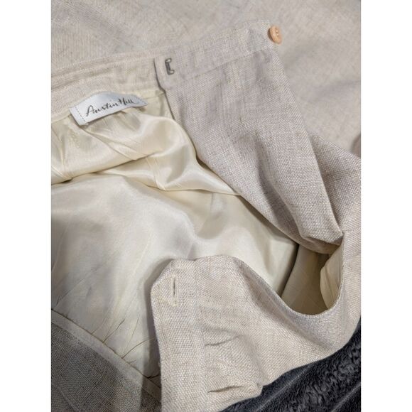 Vintage Evan Picone Skirt Suit 12 Linen Blend Glamoratti Power Suit ILGWU USA - Picture 15 of 16